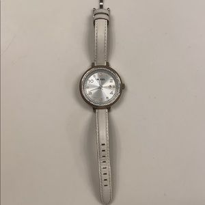 White Fossil Watch